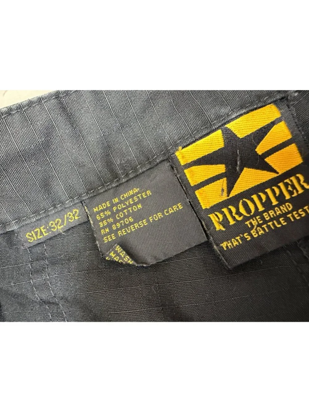 Propper Cargo Tactical Pants Men 32X32 Ripstop Hiking Workwear Y2K Elastic Waist